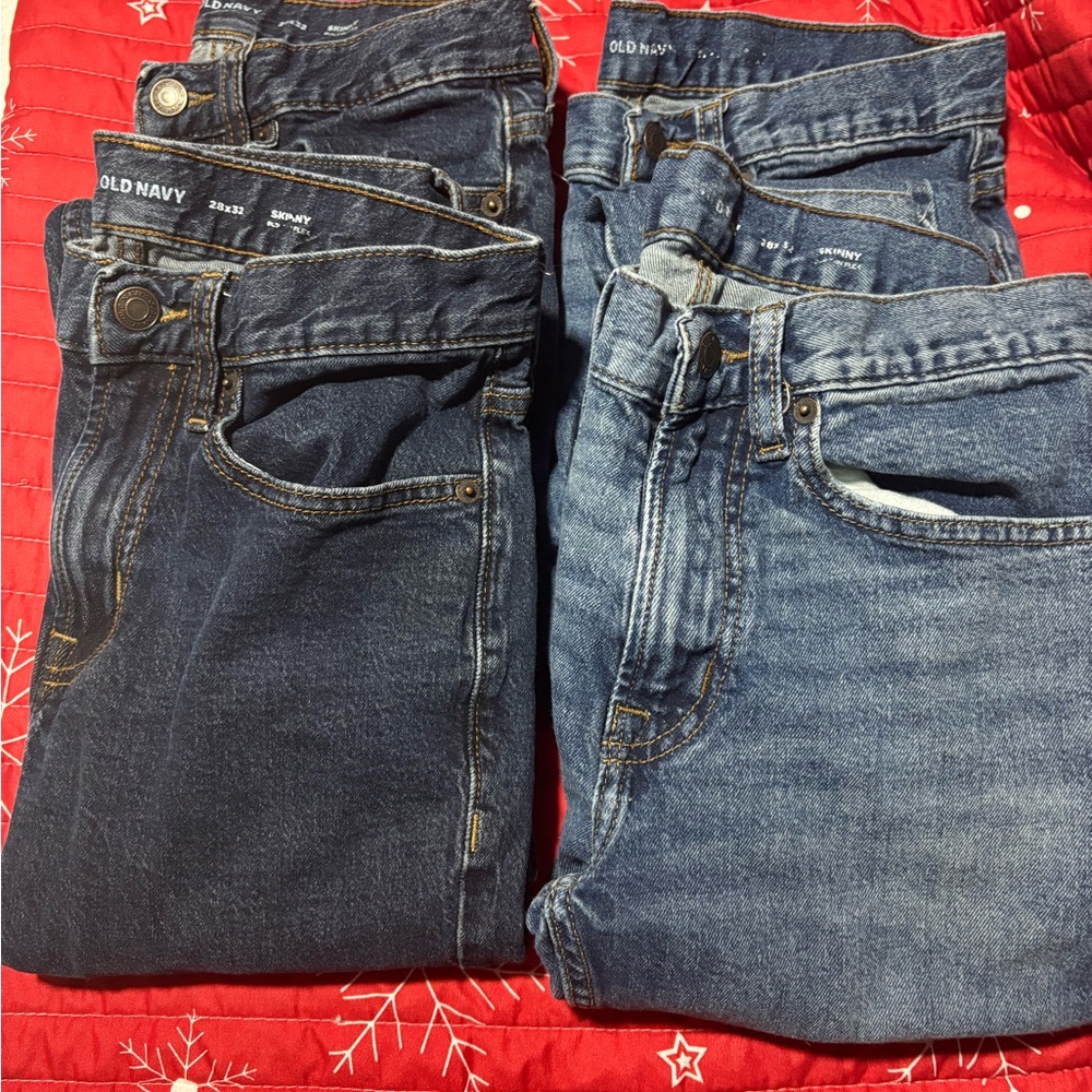 Old Navy Dark and Light Blue Jeans Set